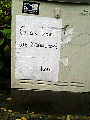 Glas komt uit Zandvoort - Koen