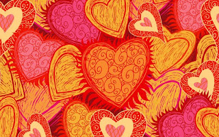 valentine hearts computer wallpaper