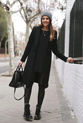 Usar seus vestidos para compor o seu look de inverno