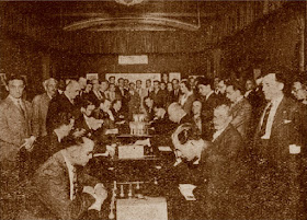 Torneo Internacional del Comtal 1934, sala de juego