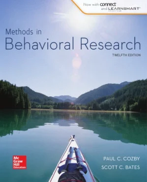 Methods in Behavioral Research 12th Edition PDF