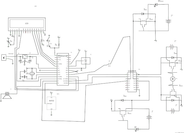 Circuit diagram  Design and Construction of Incubator\Egg Hatcher at Home 