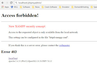 Cara Mengatasi Error Membuka phpMyAdmin Access Forbidden httpd-xampp.conf Error 403