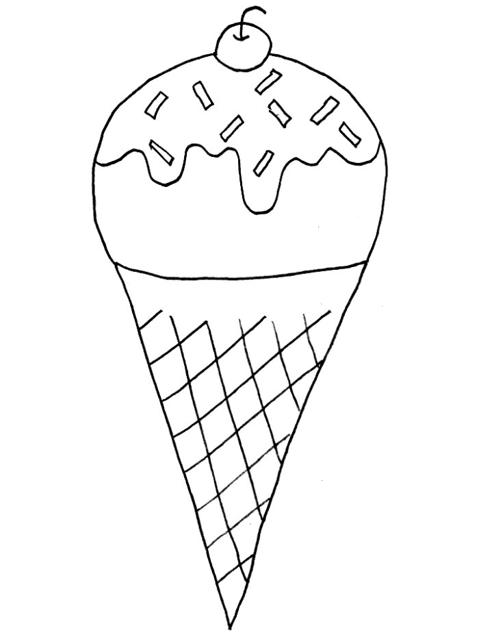 Coloring Pages for Kids: Ice Cream Coloring Pages