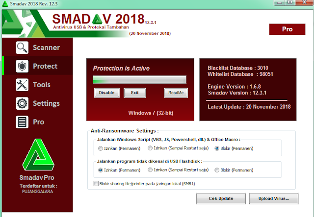 Download Anti Virus SMADAV PRO 2018 12.3.1 Update 20 November 2018