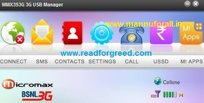 Download Micromax MMX 353G Dashboard USB Modem Manager New Version