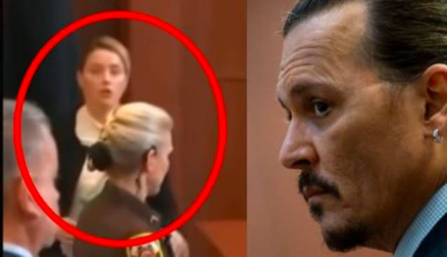 La actriz Amber Heard se ASUSTA tras acercamiento de Johnny Depp en el juicio, miles de usuarios le muestran su apoyo a la actriz 