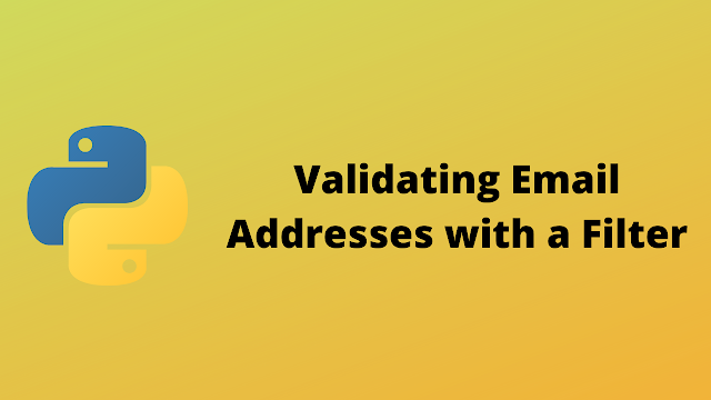 HackerRank Validating Email Addresses with a Filter solution in python
