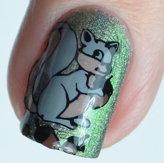 squirrel nail art