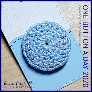 Day 195 : Crochet Cover - One Button a Day 2020 by Gina Barrett