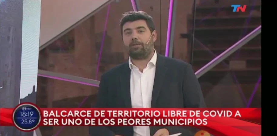 En TN se refirieron a Balcarce como "uno de los peores municipios" por el manejo de la pandemia