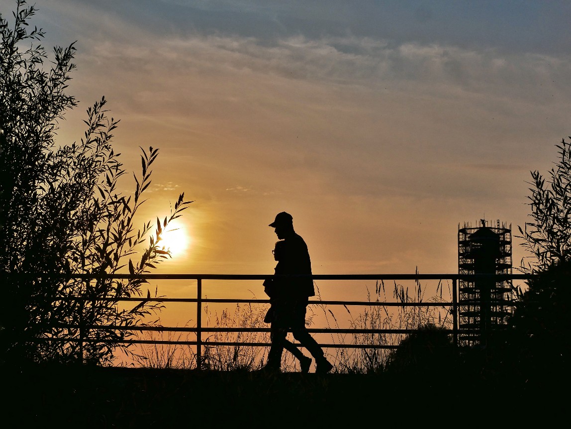 Sonnenuntergang elbe