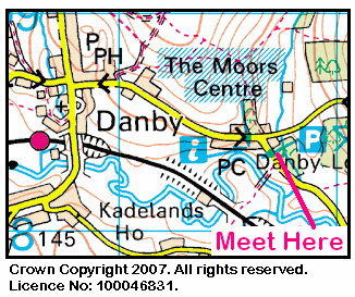 Map of the Moors Centre at Danby Lodge Area
