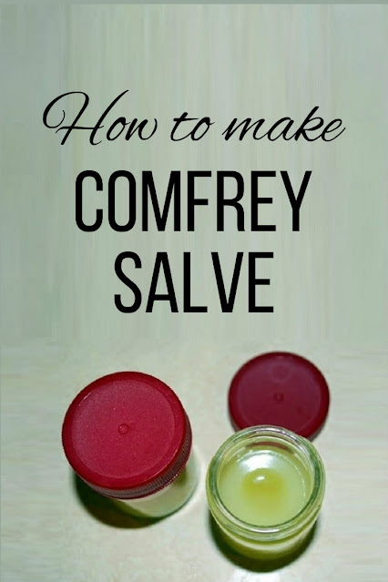 Text: How to make comfrey salve