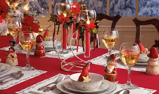 Christmas Table Decoration Red part 4