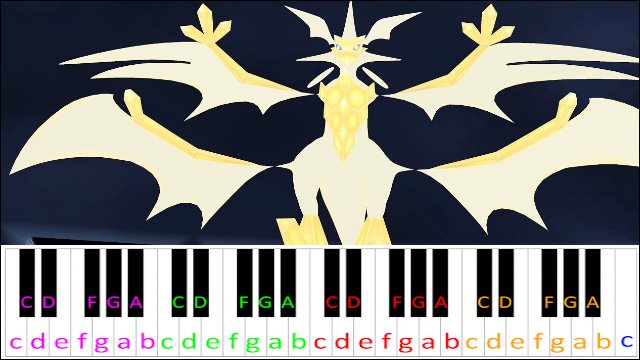 Ultra Necrozma Battle Theme (Pokemon) Piano / Keyboard Easy Letter Notes for Beginners