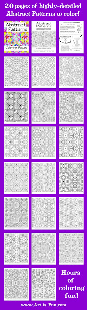 Printable Abstract Coloring Pages Overview