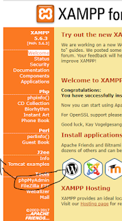  membuat database mysql menggunakan XAMPP Control Panel