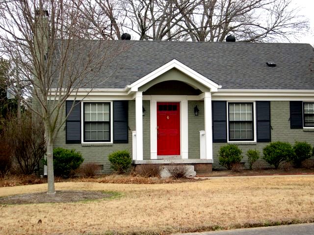 front door trim pictures Sage Green Exterior House Colors | 640 x 480