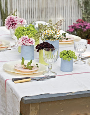 romantic table decoration with flowers for st. valentine's day