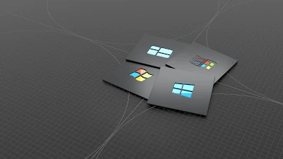 Papel de Parede hd Windows Logo 3D