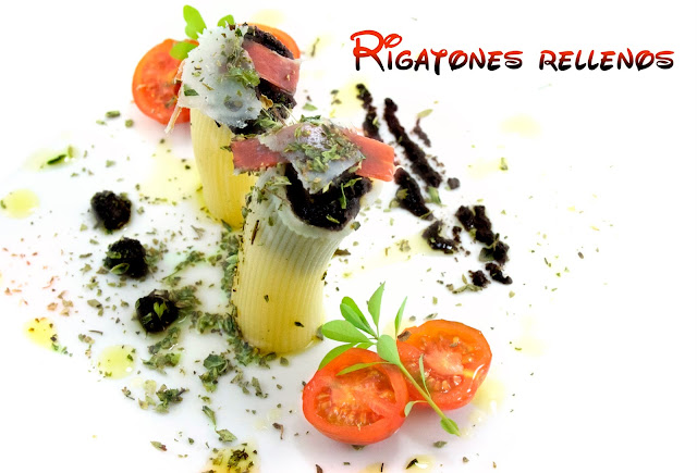 rigatone, recetas originales, recetas saludables, olivada, pasta, recetas de cocina, jamon iberico, queso parmesano, aperitivos, quesos