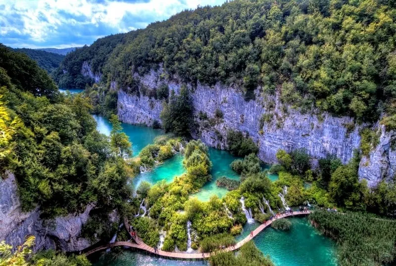 Waterfall in Deep Forest of Croatia