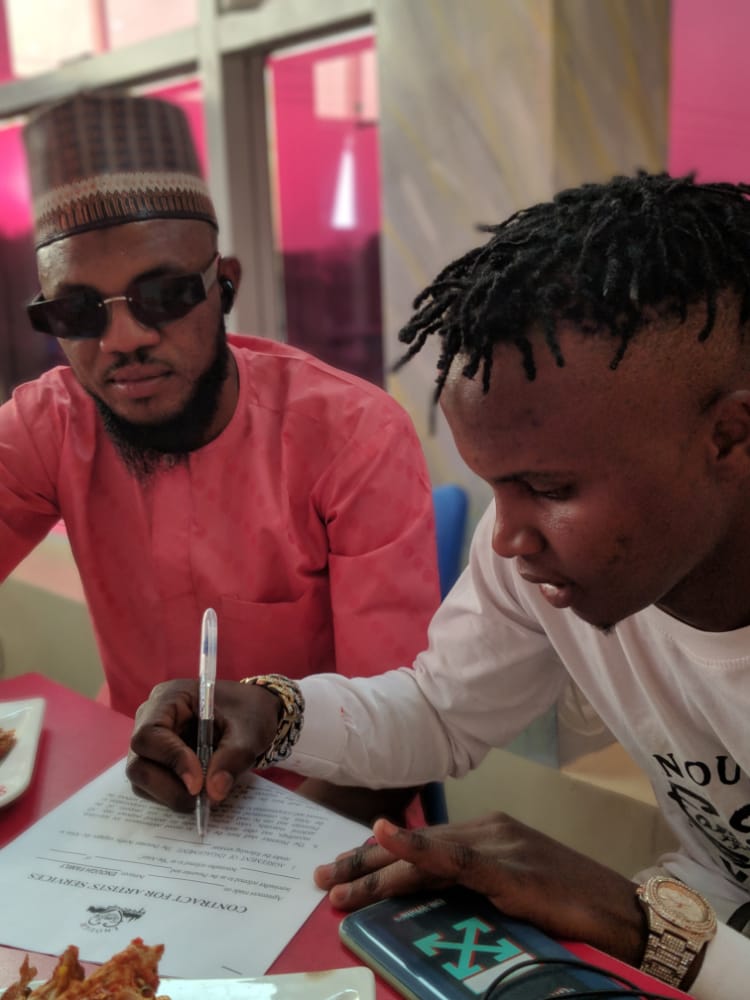 [Photos] Arewa Artist 'Flykeed' gets signed to 'Enough Family Entertainment] #Arewapublisize