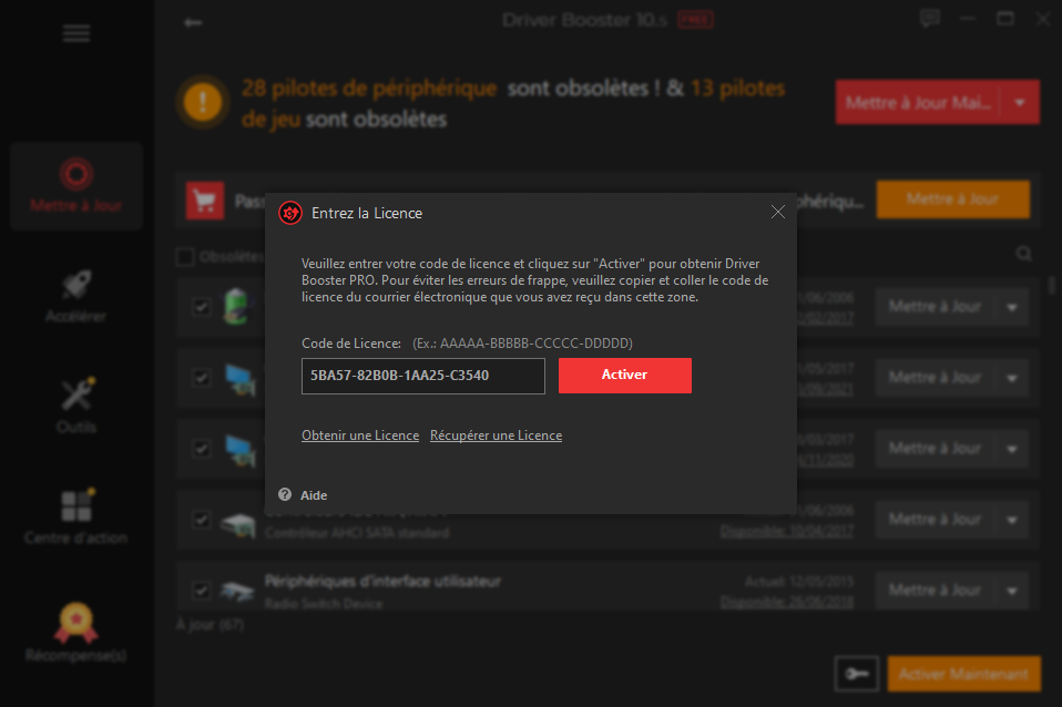 Driver Booster 11 PRO Free License Key 2024