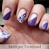 Tutorial nailart Petali e glitter in viola by Ale