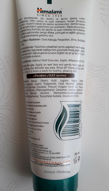 Himalaya Peeling Etkili Ceviz Özlü Scrub - Makyaj Günlerim