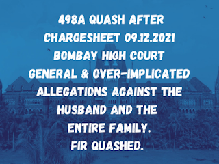 498A Quash after Chargesheet 09.12.2021