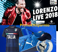Logo Vinci gratis biglietti ''Jovanotti Tour'' e tantissimi gadget dell Nazionale
