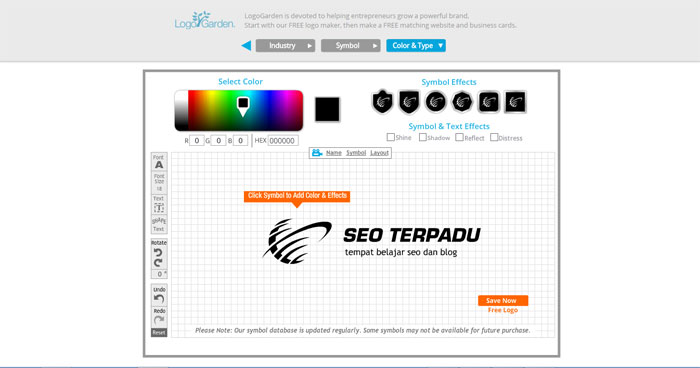 Cara Membuat Logo Online Secara Mudah, Cepat \u0026 Gratis  Belajar SEO Blog \u0026 Bisnis Online Indonesia