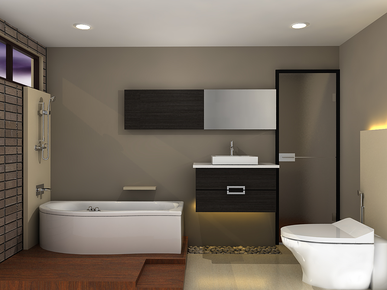 Desain Interior Kamar Mandi Modern Terbaru 2019 Desain Interior Kamar Mandi Modern Terbaru 2019