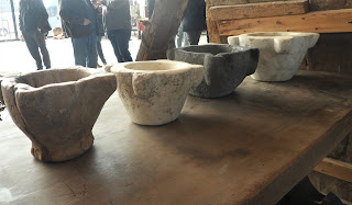 Antiguos morteros en el desembalaje de Tortosa, Tortosantic