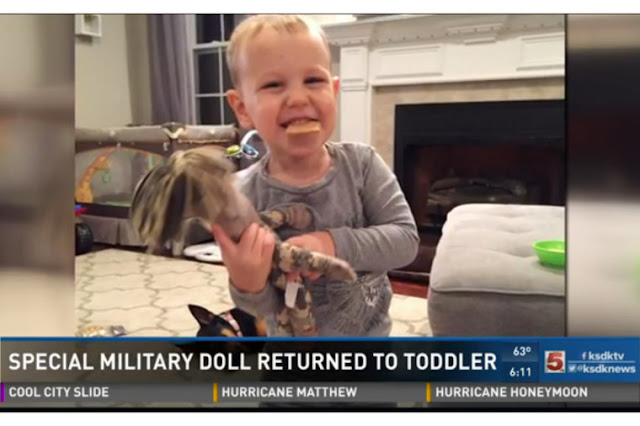 Social Media Strangers Help Return Military Doll to Son of Deployed Soldier
