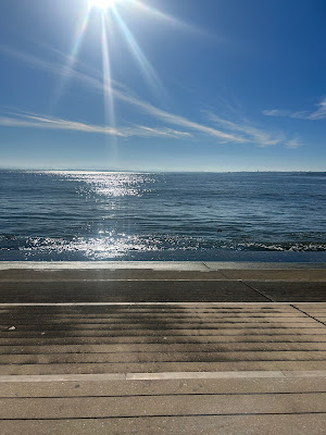 Picture of the ocean in Portugal on a sunny day