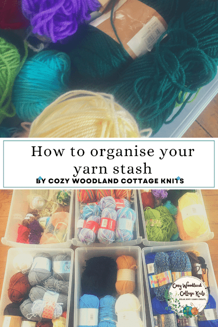 Picture of ways to organise your yarn stash