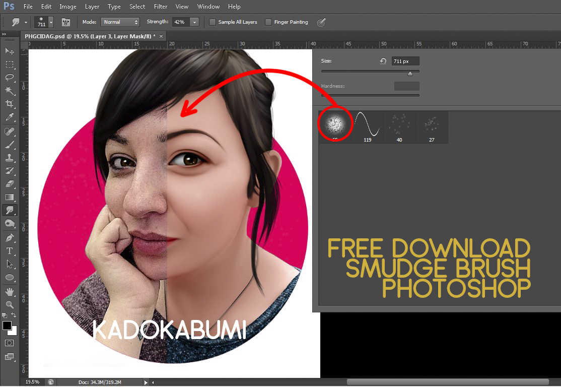 Download Brush Photoshop Deardoff Untuk Smudge 3D KADOKABUMI