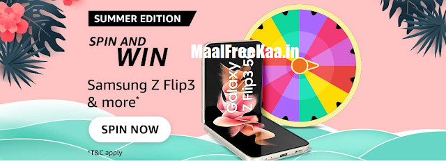 Spin And Win Samsung Z Flip 3 5G Smartphone