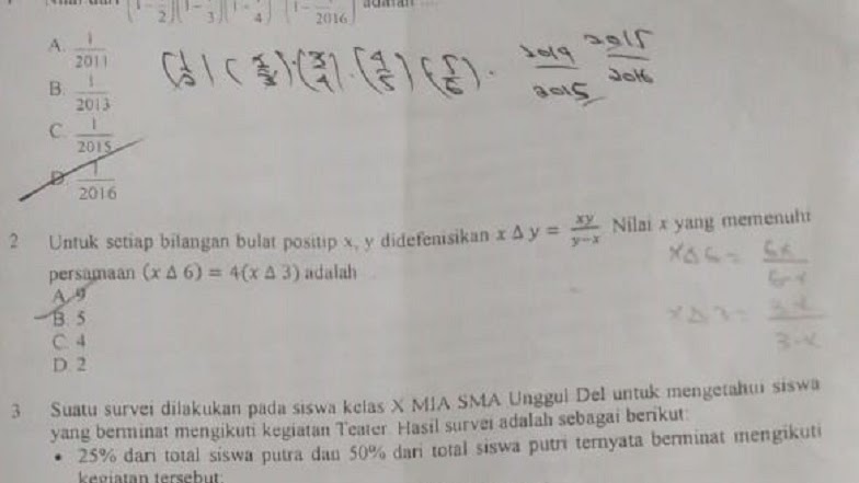 Contoh Soal Tes Masuk Sma Taruna Nusantara Magelan Guru