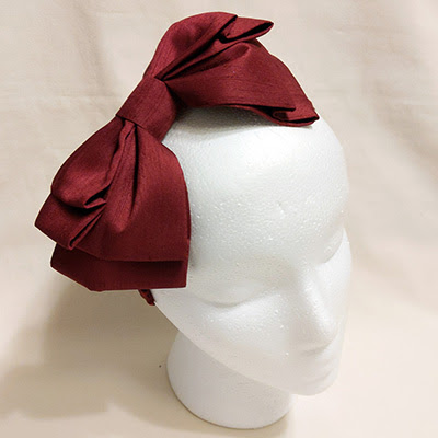 Enchantlic Enchantilly Rose Lace Ribbon Headband (2016) Wine Red