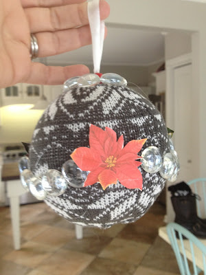 Sweaterball ugly ornament -- The Impatient Gardener