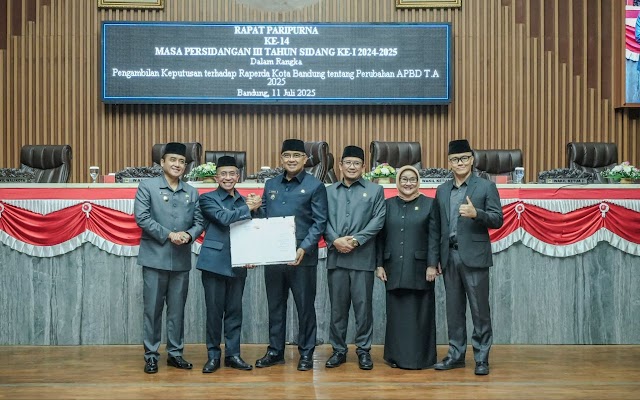 Perubahan APBD 2025 Ditetapkan, Dewan Sampaikan Beberapa Catatan