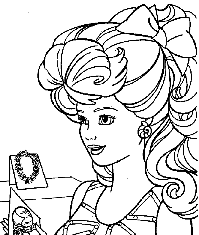 Free Coloring Sheets Of Barbie 2