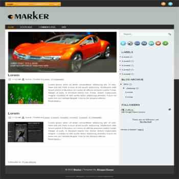 Marker blogger template for wordpress theme. image slideshow blog template.image slideshow blogspot template blog. clean game template blog