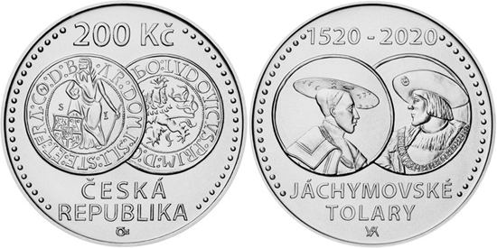 Czech Republic 200 koruna 2020 - 500th anniversary of the Jáchymov thaler