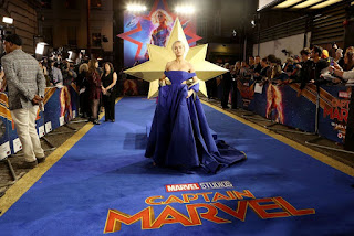 Brie Larson At Captain Marvel Premiere in London