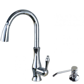  Marina Pull-Out Kitchen Faucet Chrome Finish Single Handle with 220ml Soap Dispenser Kitchen Mixer Faucet